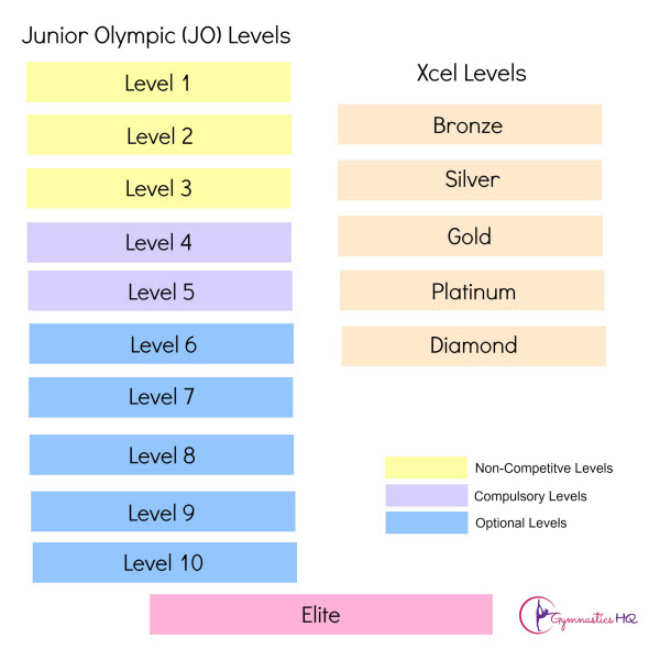 What are the phases of a gymnastics program?