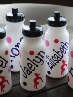 gymnastics water bottles