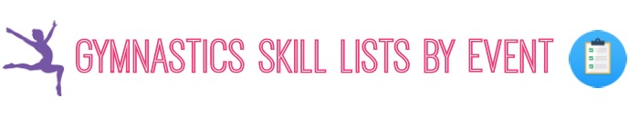 gymnastics skill lists by event