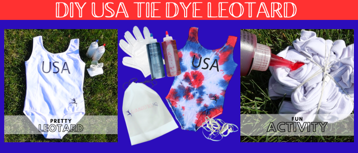 diy tie dye usa leotard