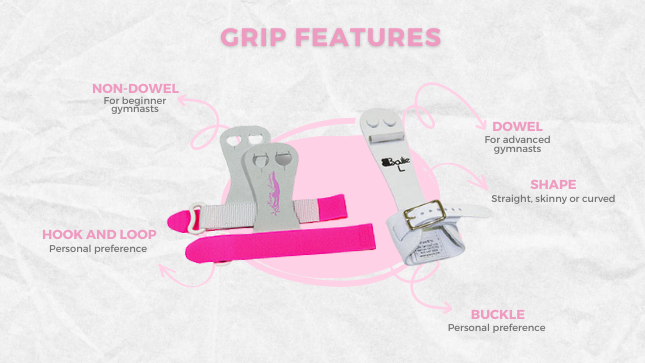 gymnastics grip features