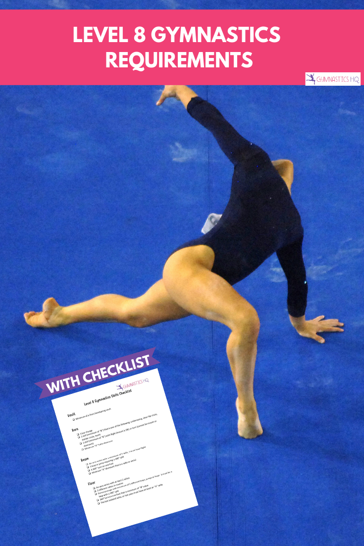 Level 8 gymnastics requirements