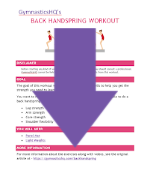 back handspring workout