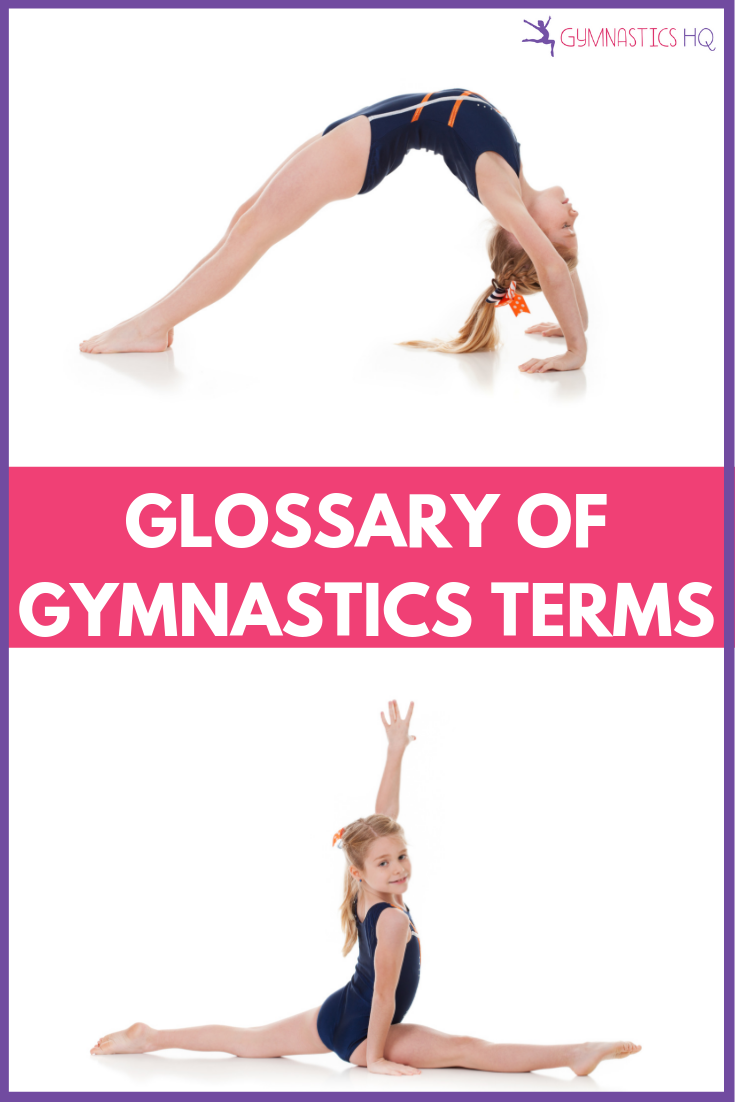 glossary of gymnastics terms pinterest
