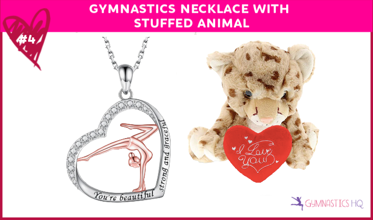 valentine's gift gymnast necklace