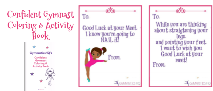 gymnastics good luck gift activity book