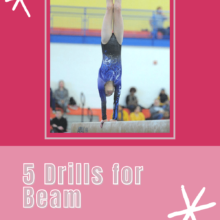 Gymnastics Drills with a Beam