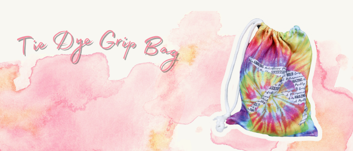 spring gear tie dye grip bag