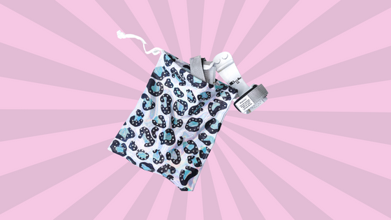 rhinestone leopard grip bag