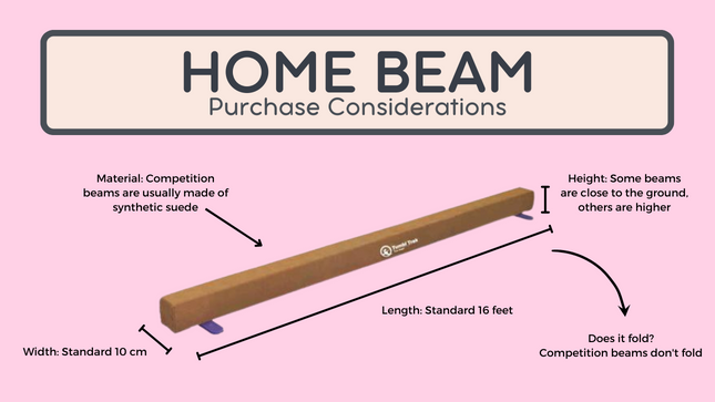 features to consider when choosing a good home gymnastics balance beam