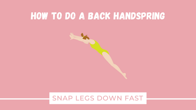 How to do a back handspring step by step