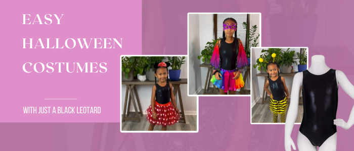 Easy Halloween Costumes with a Black Leotard