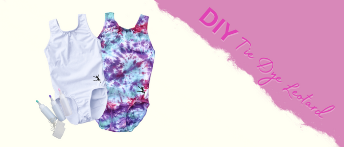 top gymnastics gifts of 2022 diy dark magenta/purple/teal tie dye leotard kit