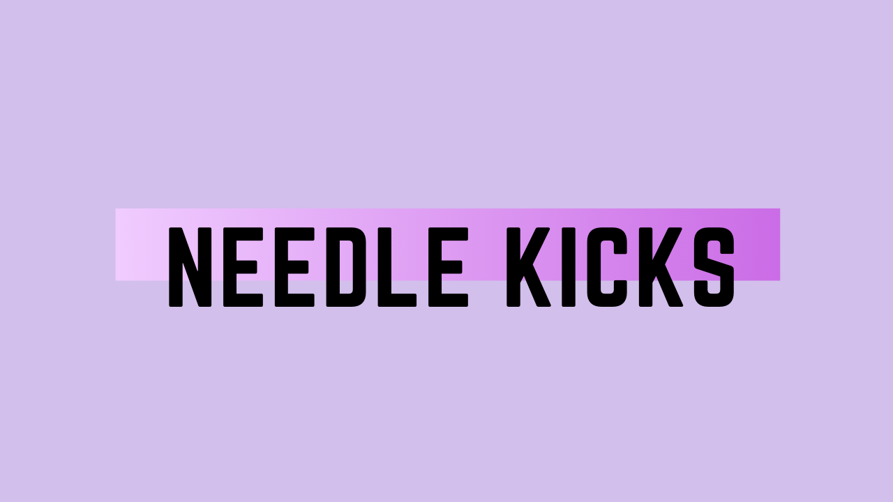 gymnastics needle kicks