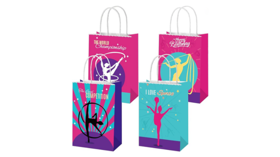 gymnastics party favor bags