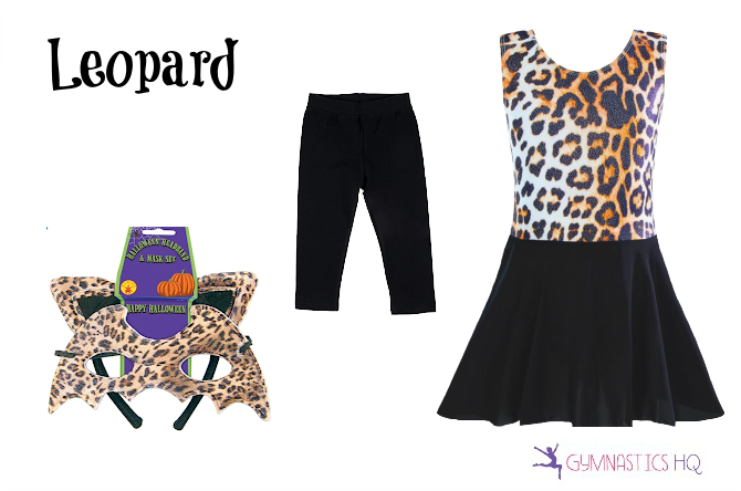 Leopard halloween costume with leotard (1)